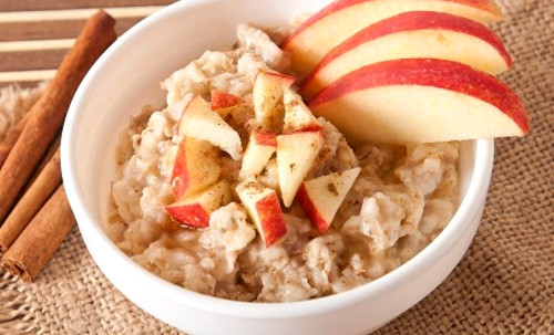 Avena y manzana