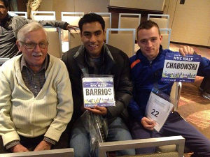 El profe Kepka, Arturo Barrios y Chabowskki, Nueva York