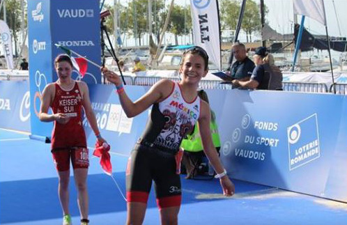 Fátima Alanis - Oro Cat. 20-24 Fem. SPRINT - Mundial de Triatlón Lausanne 2019