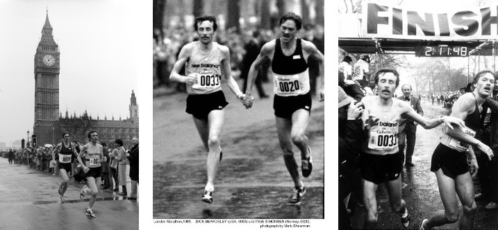 Dick Beardsley (33) e Inge Simonsen (20) ganan Primer Maratón de Londres 1981