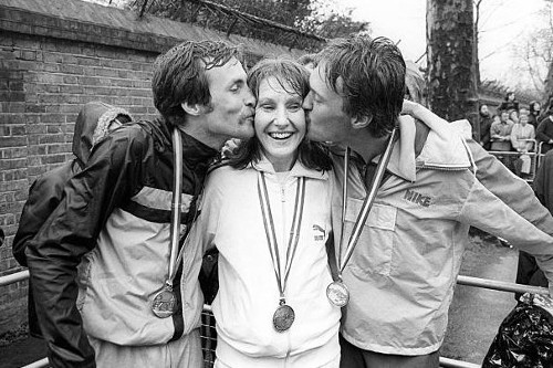 Dick Beardsley, Joyce Smith e Inge Simonsen - Ganadores del Maratón Londres 1981
