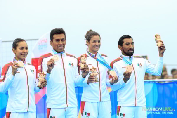 Eq. México medalla de bronce Relevos Mixtos - Lima 2019