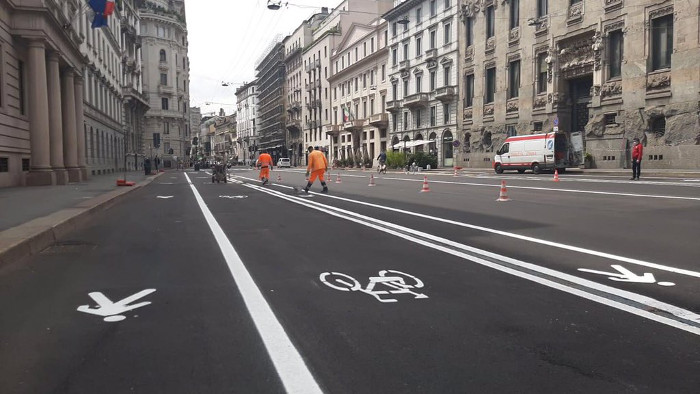 París carriles para caminar y bicis