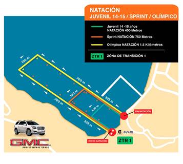 Tri-Acapulco17 Mapa natación