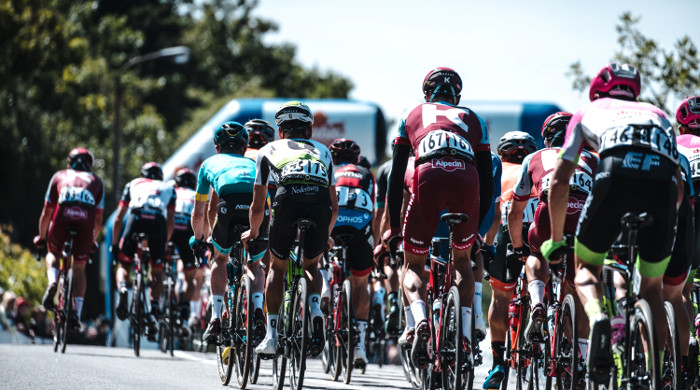 Pelotón ciclistas