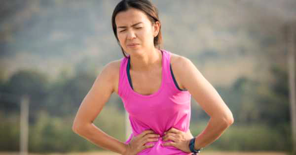 Corredora con dolor abdominal